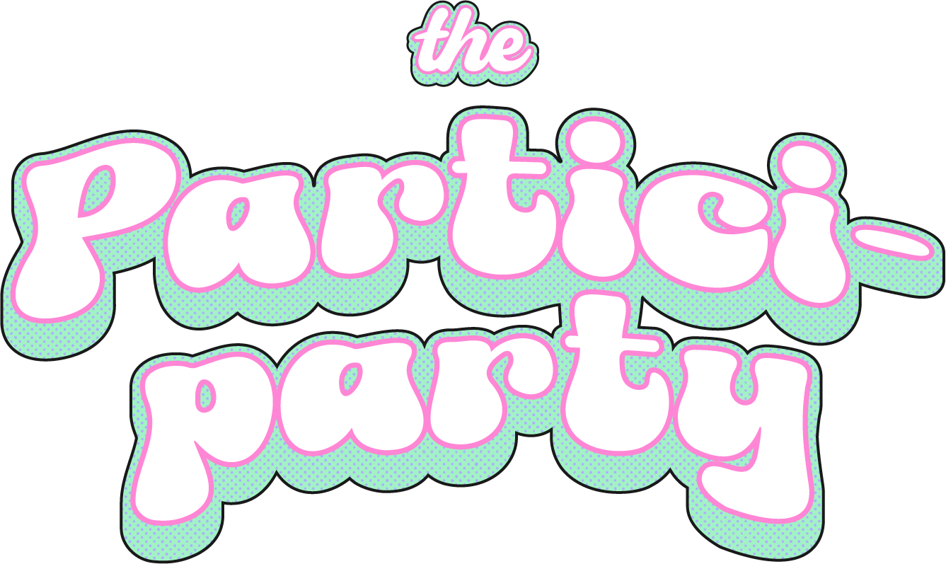 Jungle Love Partici-party logo in a bold, wavy font